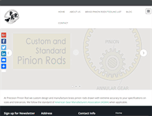 Tablet Screenshot of pinionrods.com